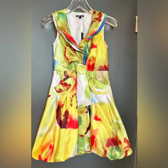 Samuel Dong Print Bubble Dress - Picture 1 of 5